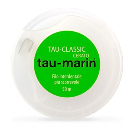 Tau-Marin Tau Classic filo interdentale classico cerato alla menta 50 m