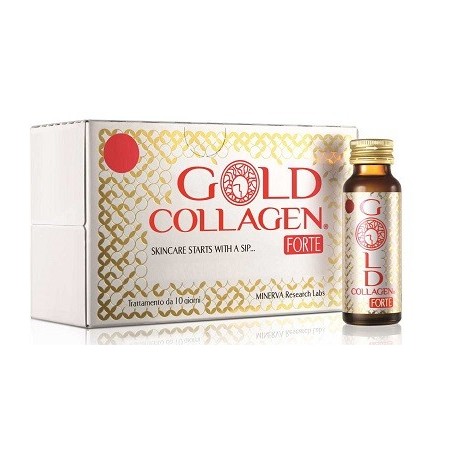 Gold Collagen Forte integratore per invecchiamento cutaneo 10 flaconi