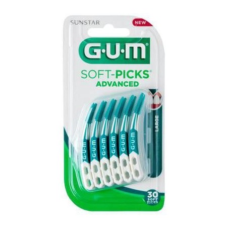 Gum Soft-Picks Advanced Large scovolini interdentali in gomma 30 pezzi Gum Soft-Picks Advanced Large scovolini interdentali in gomma 30 pezzi