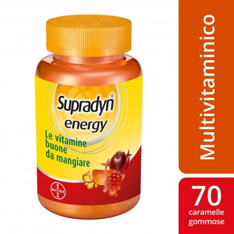 Supradyn Energy - Integratore multivitaminico con coenzima Q10 70 caramelle gommose