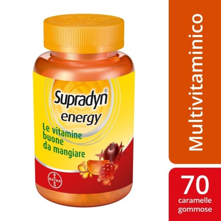 Supradyn Energy - Integratore multivitaminico con coenzima Q10 70 caramelle gommose Supradyn Energy - Integratore multivitaminico con coenzima Q10 70 caramelle gommose