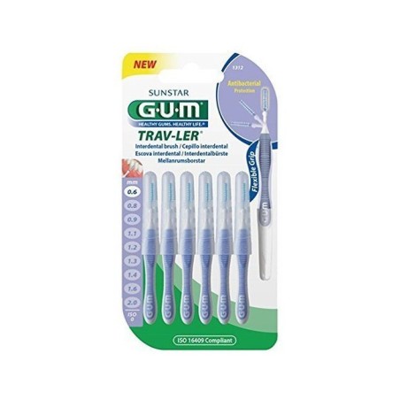 Gum Trav-Ler 0,6 scovolino interdentale professionale antibatterico 6 pezzi Gum Trav-Ler 0,6 scovolino interdentale professionale antibatterico 6 pezzi