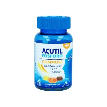 Acutil Fosforo 50 caramelle gommose - Integratore per memoria e concentrazione Acutil Fosforo 50 caramelle gommose - Integratore per memoria e concentrazione