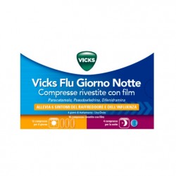 Vicks Flu Giorno e Notte 12 compresse giorno + 4 compresse notte