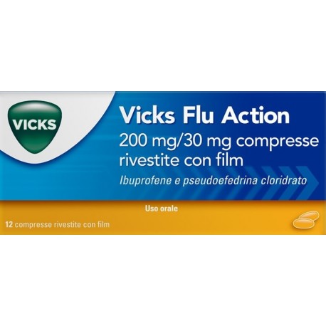 Vicks Flu Action 12 compresse 200+30 mg