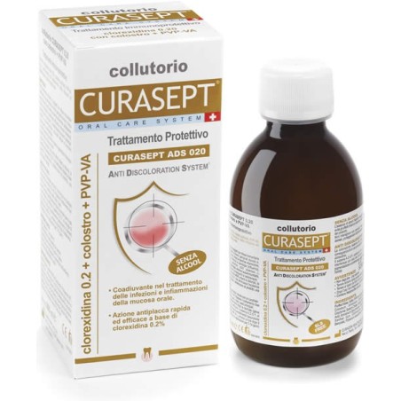 Curasept ADS trattamento protettivo collutorio clorexidina 0.20 200 ml Curasept ADS trattamento protettivo collutorio clorexidina 0.20 200 ml