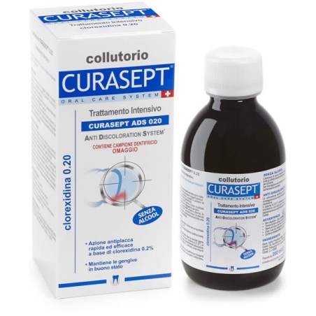 Curasept ADS trattamento intensivo collutorio clorexidina 0.20 200 ml Curasept ADS trattamento intensivo collutorio clorexidina 0.20 200 ml
