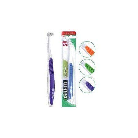 Gum End Tuft Spazzolino monociuffo a testina sottile per punti difficili 1 pezzo Gum End Tuft Spazzolino monociuffo a testina sottile per punti difficili 1 pezzo