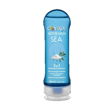 Control Mediterranean Sea Gel massaggio lubrificante 2 in 1 dal profumo fresco 200 ml