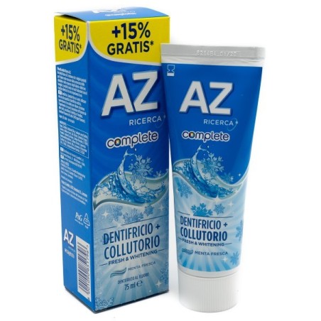 AZ Complete Fresh&Whitening dentifricio con collutorio 75 ml AZ Complete Fresh&Whitening dentifricio con collutorio 75 ml