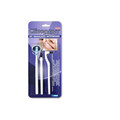 Clinodent Trio kit sbiancante antitartaro elimina le macchie dai denti