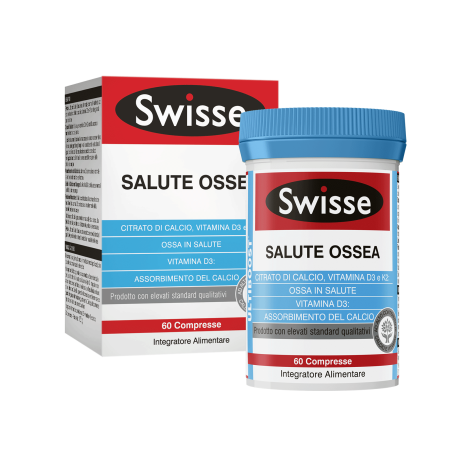 Swisse Salute Ossea - Integratore di calcio e vitamina D3 per le ossa 60 compresse Swisse Salute Ossea - Integratore di calcio e vitamina D3 per le ossa 60 compresse