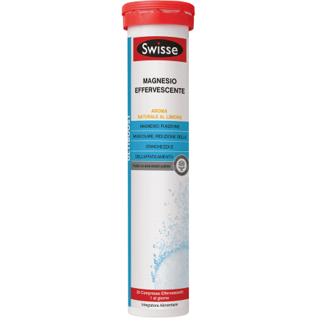 Swisse Magnesio Effervescente - Integratore contro stanchezza e affaticamento 20 compresse