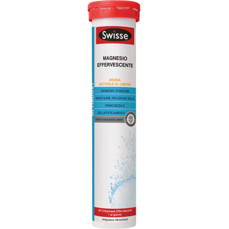 Swisse Magnesio Effervescente - Integratore contro stanchezza e affaticamento 20 compresse Swisse Magnesio Effervescente - Integratore contro stanchezza e affaticamento 20 compresse