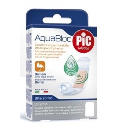 PiC AquaBloc Cerotto impermeabile antibatterico 10x12cm 5 pezzi