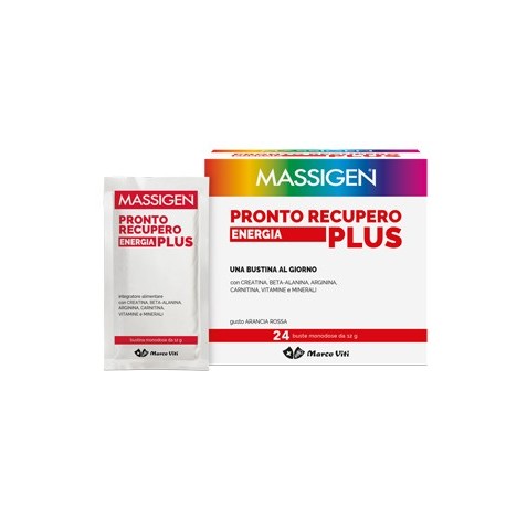 Massigen Pronto Recupero Energia Plus integratore energetico 24 bustine