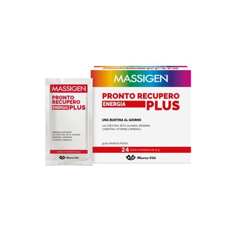 Massigen Pronto Recupero Energia Plus integratore energetico 24 bustine Massigen Pronto Recupero Energia Plus integratore energetico 24 bustine