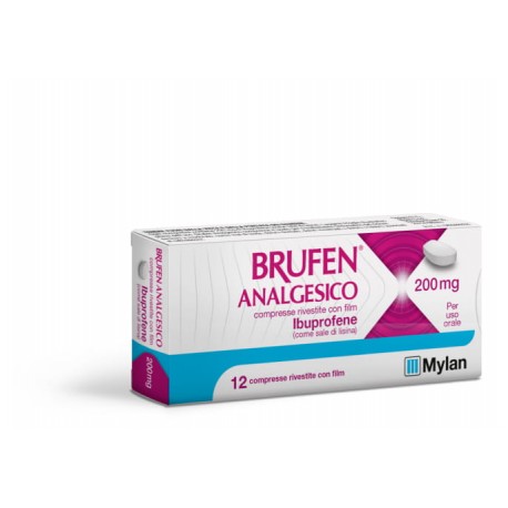 Brufen analgesico 200 mg 12 compresse rivestite