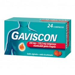 Gaviscon 250+133,5 mg 16 compresse alla fragola