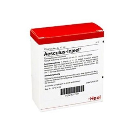 Heel Aesculus Injeel 10 fiale omeopatiche da 1,1ml Heel Aesculus Injeel 10 fiale omeopatiche da 1,1ml