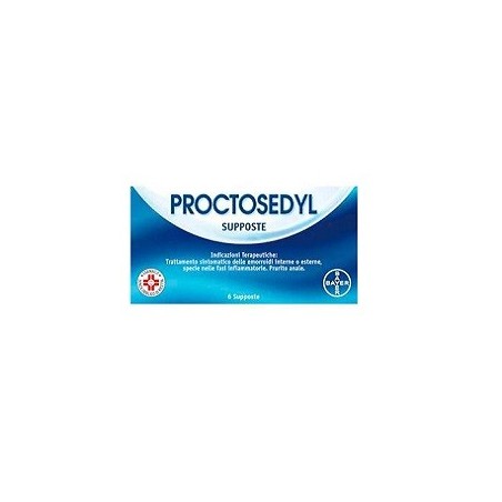Proctosedyl 6 supposte per il trattamento delle emorroidi Proctosedyl 6 supposte per il trattamento delle emorroidi