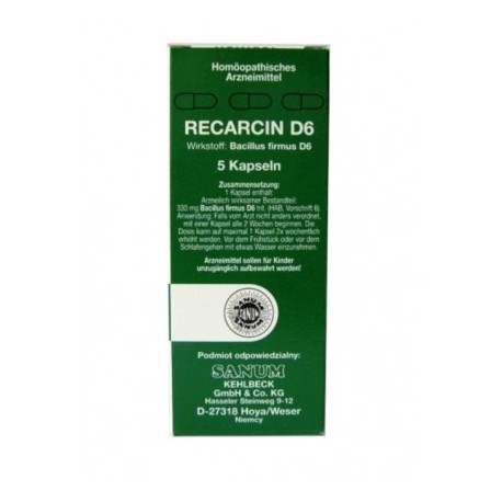 Sanum Recarcin D6 5 capsule omeopatiche