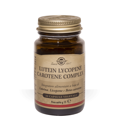 Solgar Lutein Lycopene Carotene Complex - Integratore per abbronzatura 30 capsule