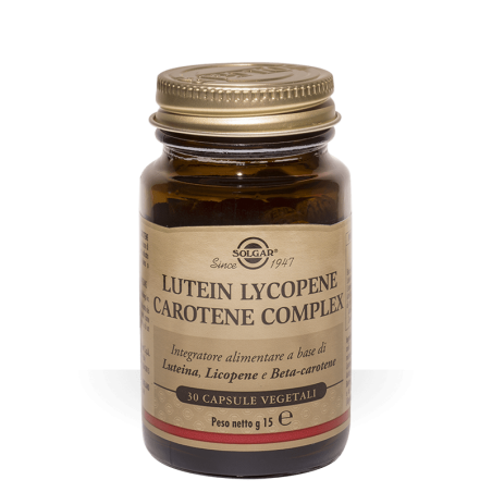 Solgar Lutein Lycopene Carotene Complex - Integratore per abbronzatura 30 capsule Solgar Lutein Lycopene Carotene Complex - Integratore per abbronzatura 30 capsule