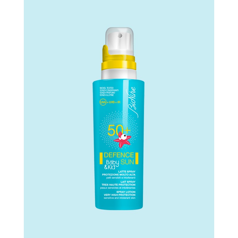 Bionike Defence Sun Baby Kid Latte Solare Spray Per Bambini Spf 50 