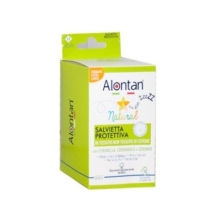 Alontan Natural 12 salviette antizanzare monouso