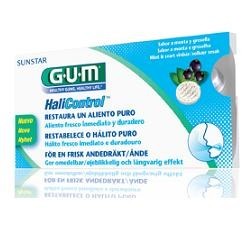 Gum Halicontrol contro alito cattivo gusto menta fresca e ribes nero 10 compresse