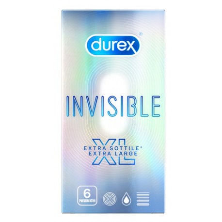 Durex Invisible XL Profilattico extra sottile extra large 6 pezzi