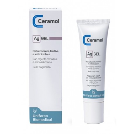 Ceramol AG Gel ristrutturante, lenitivo ed antimicrobico 30 ml