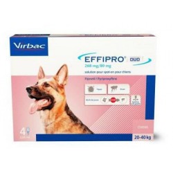 Effipro Spot On 2,68 ml 268 mg 4 pipette antiparassitarie per cani da 20 a 40 kg
