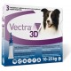 Vectra 3D soluzione spot-on 3 pipette tappo applicatore blu cani 10-25 kg