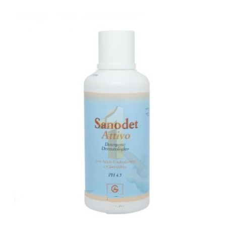 Sanodet Attivo detergente antimicotico antibatterico viso corpo 500 ml