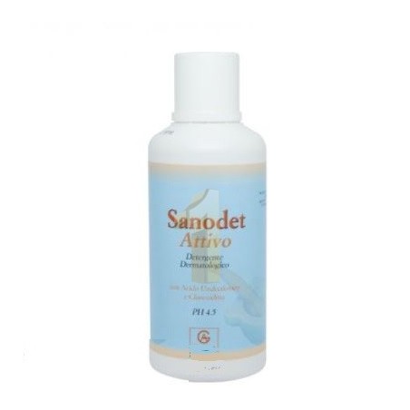 Sanodet Attivo detergente antimicotico antibatterico viso corpo 500 ml Sanodet Attivo detergente antimicotico antibatterico viso corpo 500 ml