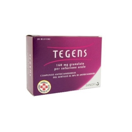 Tegens 160 mg granulato per sospensione orale 20 bustine Tegens 160 mg granulato per sospensione orale 20 bustine