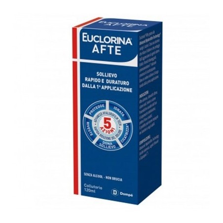 Euclorina Afte Collutorio 120 ml Euclorina Afte Collutorio 120 ml