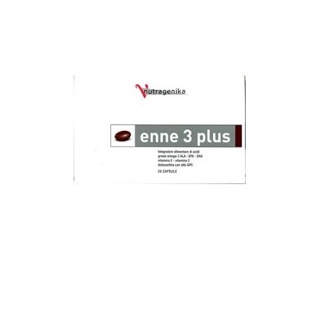 Enne 3 Plus integratore antiossidante a base di omega 3 20 capsule Enne 3 Plus integratore antiossidante a base di omega 3 20 capsule