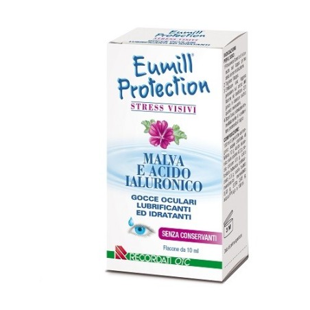 Eumill Protection Stress Visivi Gocce oculari lubrificanti idratanti 10 ml Eumill Protection Stress Visivi Gocce oculari lubrificanti idratanti 10 ml
