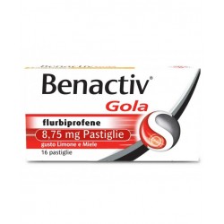 Benactiv Gola 16 pastiglie al gusto limone e miele