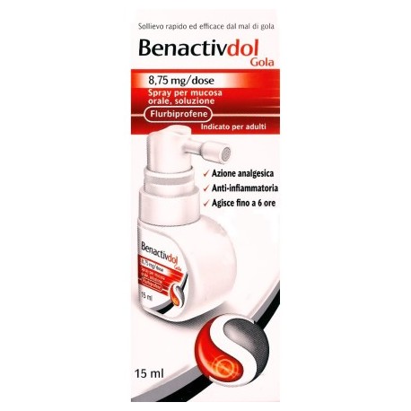 Benactivdol Gola Spray 8,75 mg/dose 15 ml