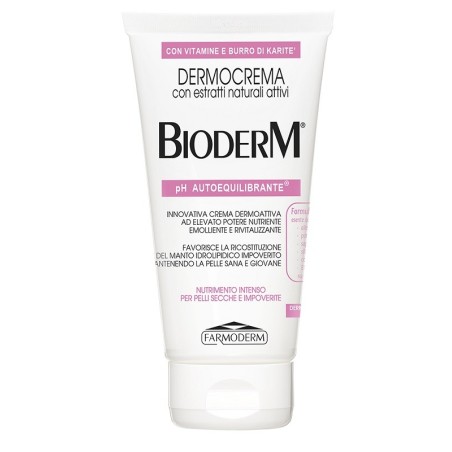 Bioderm Dermocrema crema viso corpo nutriente ed emolliente 150 ml Bioderm Dermocrema crema viso corpo nutriente ed emolliente 150 ml