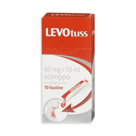 Levotuss Sciroppo 60 mg/10 ml 10 bustine monodose Levotuss Sciroppo 60 mg/10 ml 10 bustine monodose