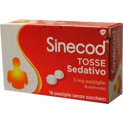 Sinecod Tosse 5 mg 18 pastiglie sedative della tosse
