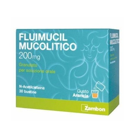 Fluimucil Mucolitico 200 mg granulato per soluzione orale 30 bustine