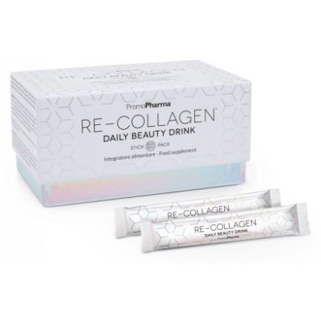 Re-Collagen 20 Stick - Integratore Alimentare di Collagene per Pelle, Capelli e Unghie