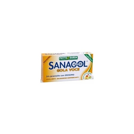Sanagol gola voce 24 caramelle lenitive gusto miele limone Sanagol gola voce 24 caramelle lenitive gusto miele limone