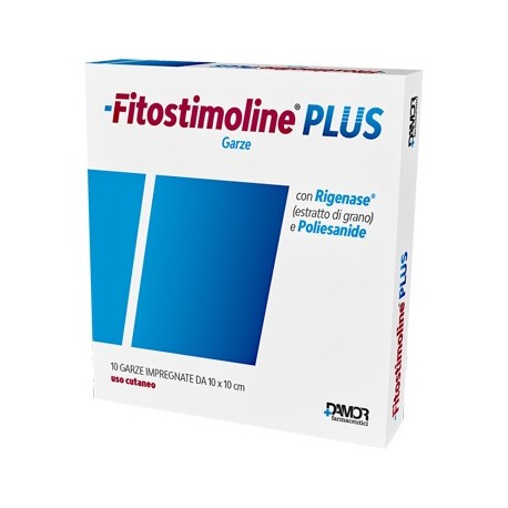 Fitostimoline Plus Garze protettive per guarigione di lesioni cutanee 10 x 10 cm